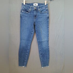 PAIGE Verdugo Ankle Jeans Womens 23 Blue Denim Skinny